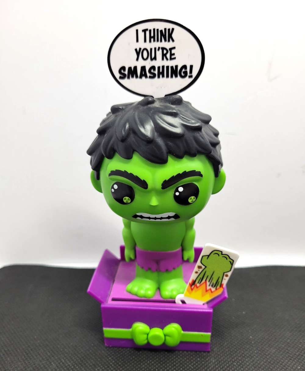 Funko Marvel Hulk Vinyl Figure w/ Speech Bubble Purple Box 7in 2022
